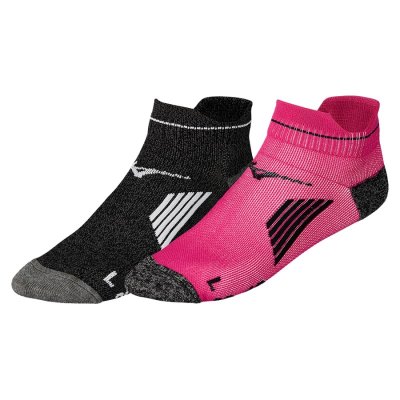 Calcetines Mizuno Active Training Mid 2P Mujer - Negros / Rosas - Chile M973CETJVK